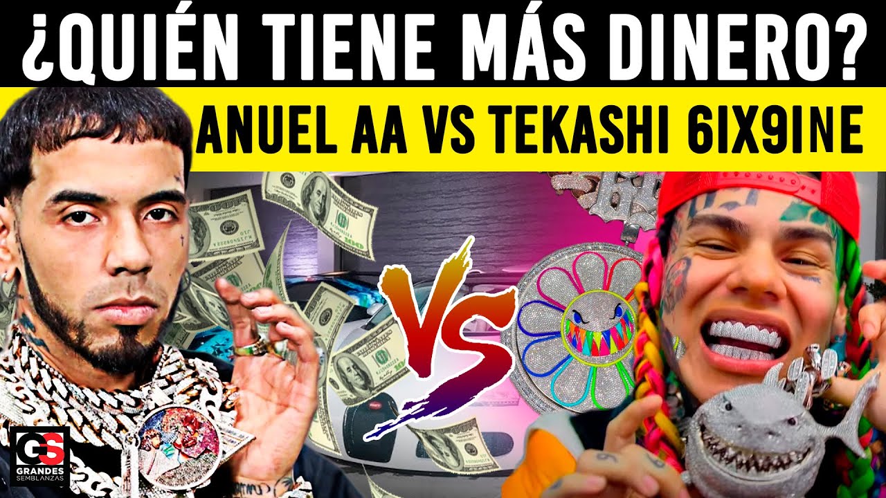 tekashi vs anuel quien tiene mas plata comparativa de fortunas